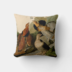 Ruffed Grouse Audubon Game Bird Cushion