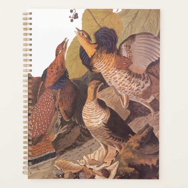 Ruffed Grouse Audubon Game Bird Planner (Front)