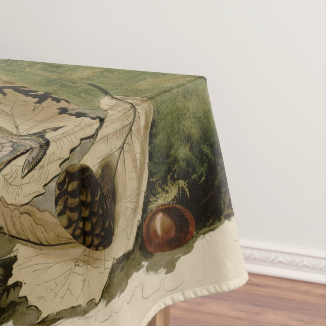 Ruffed Grouse by John Audubon Tablecloth (In Situ)