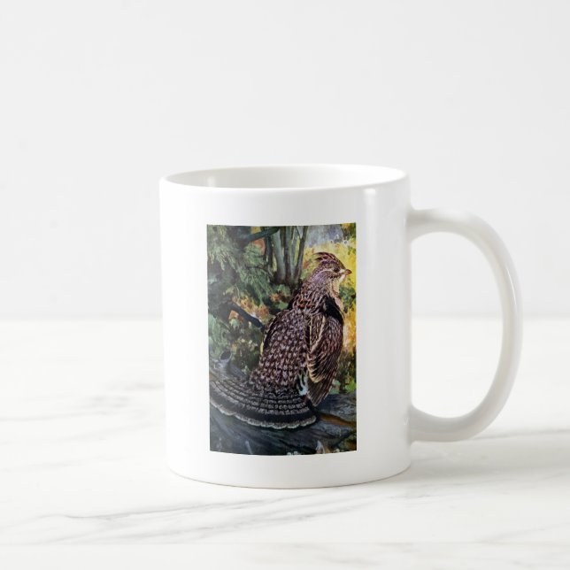 Ruffed Grouse in the Forest Coffee Mug (Right)