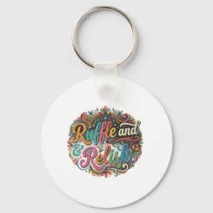 Ruffle and Relish Cute Chicken Food Lover T-Shirt Key Ring