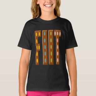 Ruffle black design FOOT CHOCOLAT T BONBONS T-shir T-Shirt