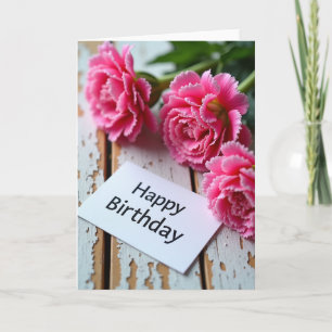 Ruffled Fuchsia Birthday Card