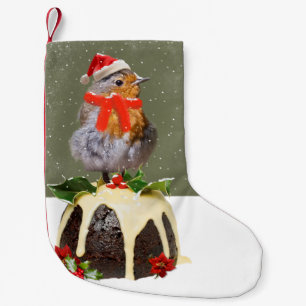 Ruffled Robin Christmas Stocking