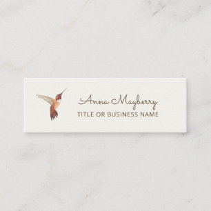 Rufous Hummingbird Mini Business Card