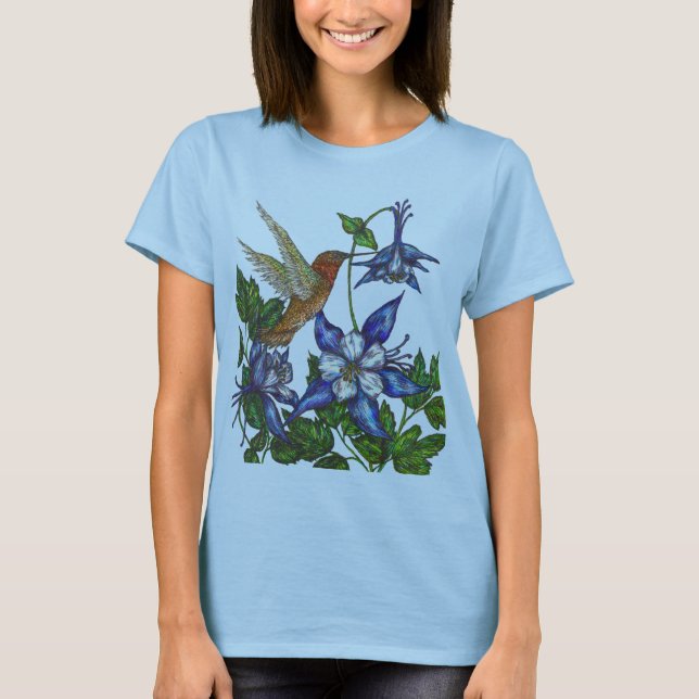 Rufous Hummingbird T-Shirt (Front)