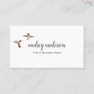 Rufous Hummingbirds Business Card