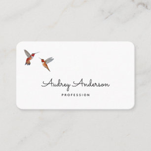 Rufous Hummingbirds Business Card