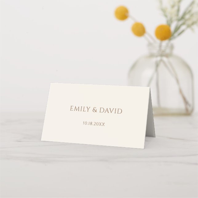 Rufous Hummingbirds Wedding Place Card (Back)