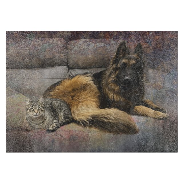 rufus and scamp cutting board (Front)