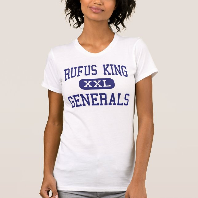 Rufus King - Generals - High - Milwaukee Wisconsin T-Shirt (Front)