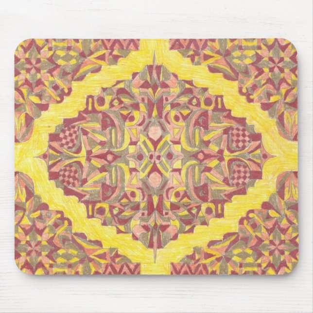 rug design 1 mouse pad (Front)