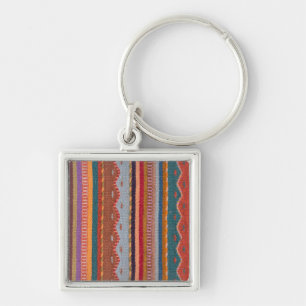 Rug patterns key ring