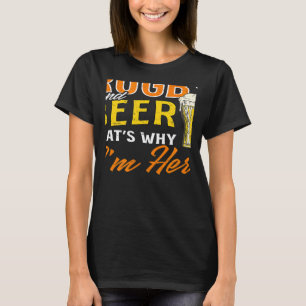 Rugby And Beer I'm Here Rugby T-Shirt
