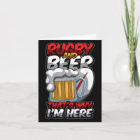 Rugby And Beer Thats Why Im Here Funny Rugger Quot