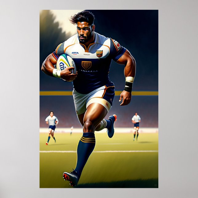 Rugby Art Print (Front)