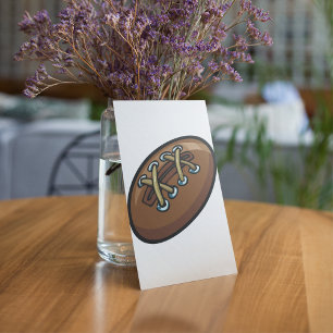 Rugby Ball Fun Sports Graphic Invitation