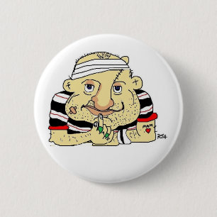 RUGBY BUTTON OR BADGE