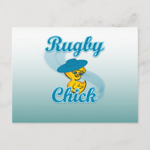 Rugby Chick #3 Postcard