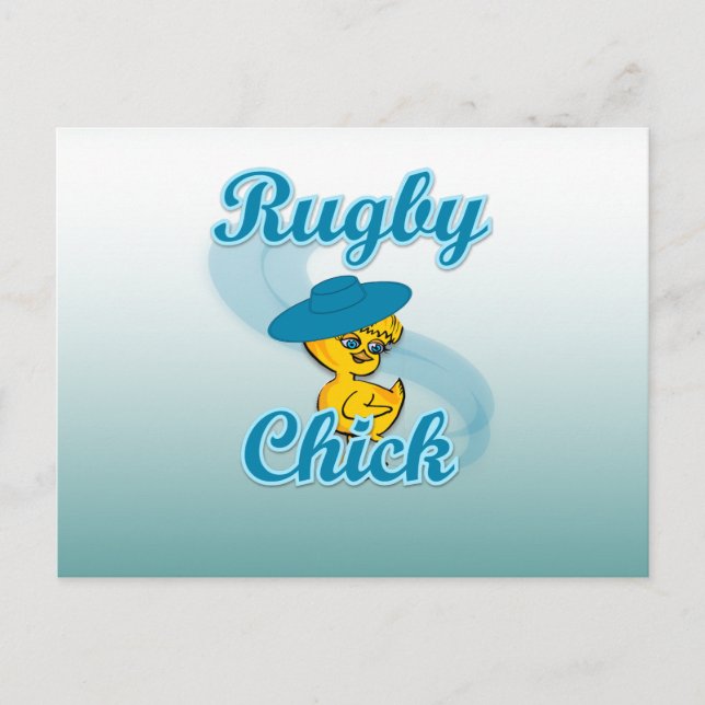Rugby Chick #3 Postcard (Front)