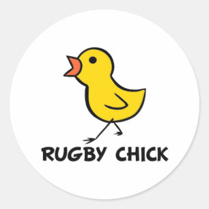 Rugby Chick Sticker