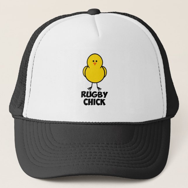 Rugby Chick Trucker Hat (Front)