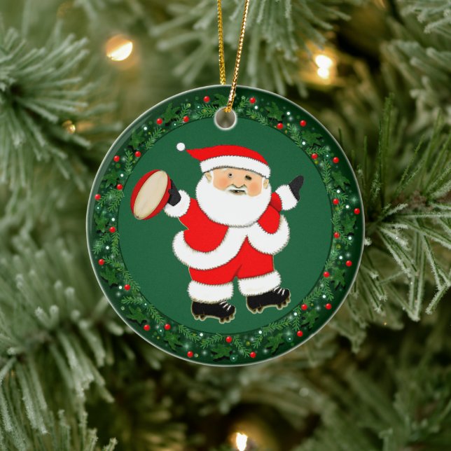 Rugby Christmas Collectable Ceramic Tree Decoration (Tree)