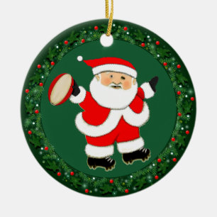 Rugby Christmas Collectable Ceramic Tree Decoration