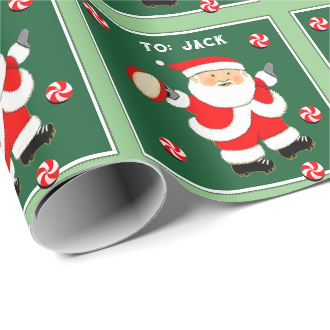 Rugby Christmas Gift Wrapping Paper (Roll Corner)