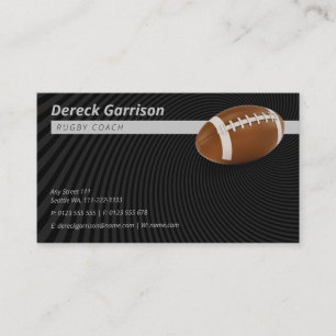 Rugby Coach Sport Business Card