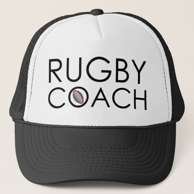 Rugby Coach Trucker Hat (Front)