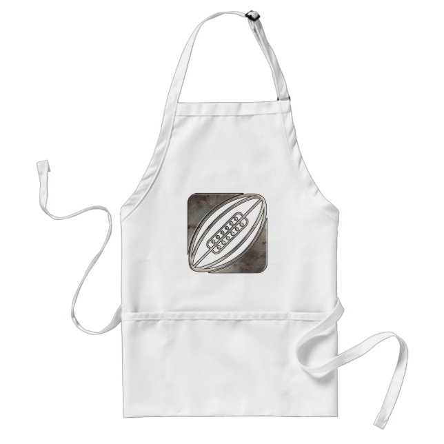 Rugby; Cool Black Standard Apron (Front)