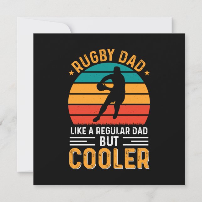 Rugby Dad Invitation (Front)