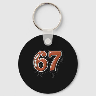 Rugby Drip Number 67 Player Or 67th Birthday Six S Key Ring