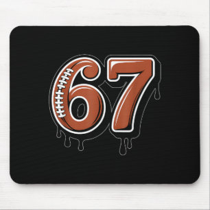 Rugby Drip Number 67 Player Or 67th Birthday Six S Mouse Pad