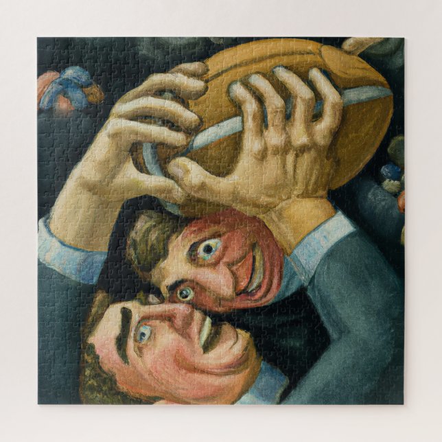 Rugby Duel 676 Piece Jigsaw Puzzle (Vertical)