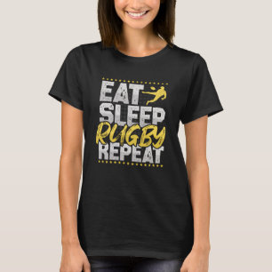Rugby Eat Sleep Repeat Football Hobby Rugby T-Shirt
