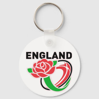 Rugby England English Rose Ball Key Ring