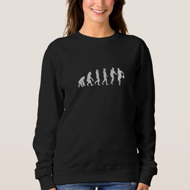 Rugby Evolution Rugger Sport Team Players Distress Sweatshirt (Front)