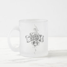Rugby Follower's Frosted Glass Mug