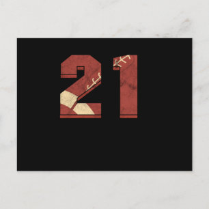Rugby Football 21 st Birthday Sports Gift Postcard