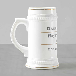 Rugby Football Club Player of the Season Award Beer Stein
