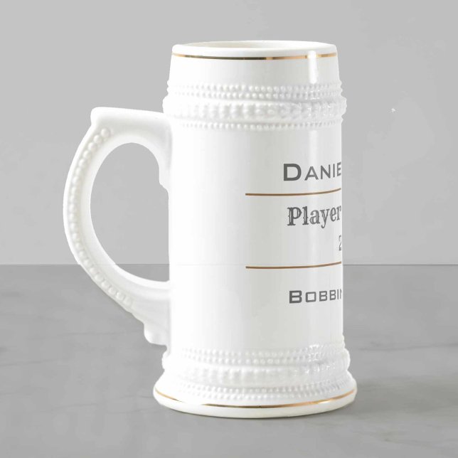 Rugby Football Club Player of the Season Award Beer Stein (Creator Uploaded)