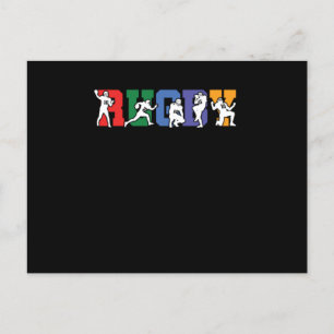Rugby Football Rugby Team Rugby Player Gift Postcard