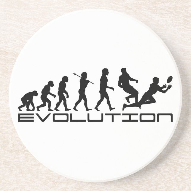 Rugby Football Sport Evolution Art Coaster (Front)
