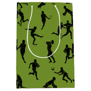 Rugby game are on medium gift bag