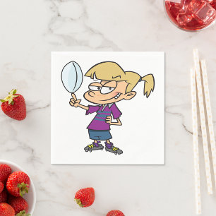 Rugby Girl Paper Napkins