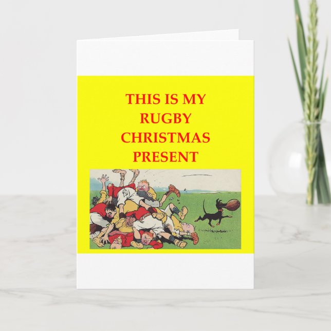 RUGBY HOLIDAY CARD (Front)