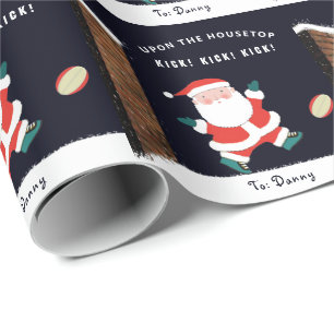 Rugby Holiday Gift Wrapping Paper
