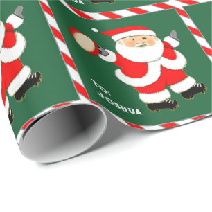 Rugby Holiday Gift Wrapping Paper